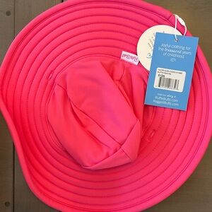 Ruffle Butts Baby Swim Hat Hot Pink 0-12 M Sun Protection Waterproof